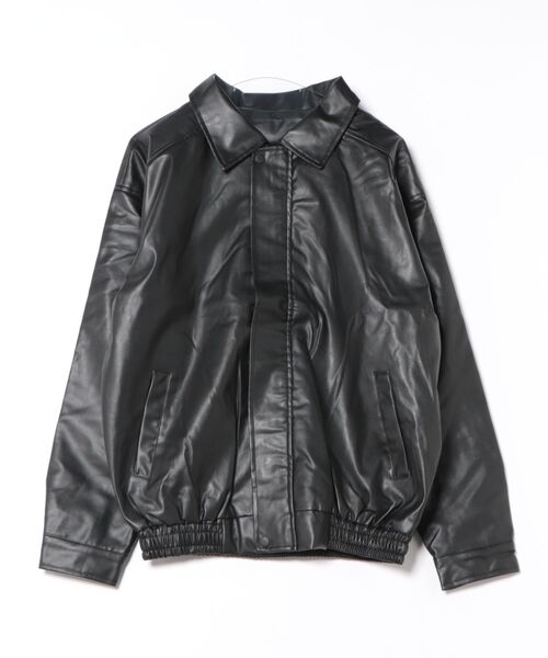 NEW GENTLEMAN(ニュージェントルマン)の「モソッキ レザータッチ ビッグブルゾン(ブルゾン・メンズ・ブラック/ブラウン・M/L/XL)」の21枚目の写真