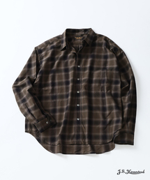◎ジャーナルスタンダード【洗える】エルボーパッチ リネン チェック シャツ ネルチェックシャツ（シャツ／ブラウス）｜JOURNAL STANDARD