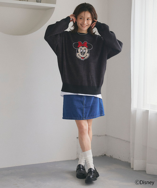 セール】【Disney/ディズニー】Minnie Mouse/ミニーマウスジャガード