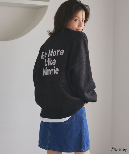 Disney（ディズニー）の「【Disney/ディズニー】Minnie Mouse/ミニーマウスジャガードニットプルオーバー（ニット/セーター・レディース・ブラック/アイボリー・LL/M/L）」の21枚目の写真