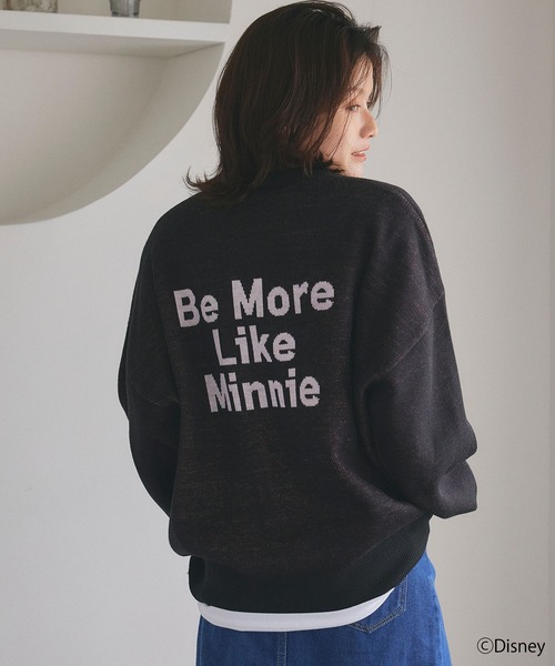 Disney（ディズニー）の「【Disney/ディズニー】Minnie Mouse/ミニーマウスジャガードニットプルオーバー（ニット/セーター・レディース・ブラック/アイボリー・LL/M/L）」の22枚目の写真