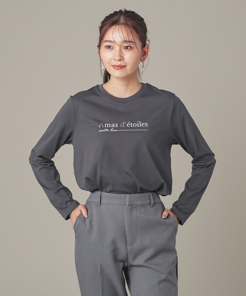 GLACIER lusso（グラシアルッソ）の「ロゴプリントＴシャツ（Tシャツ/カットソー・レディース・ブルー/ライトグレー/スミクロ/アイボリー・S/LL/L/M）」の17枚目の写真