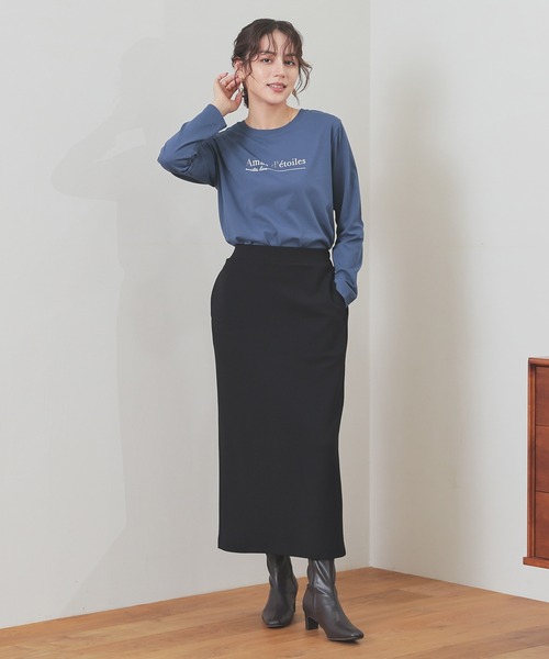 GLACIER lusso（グラシアルッソ）の「ロゴプリントＴシャツ（Tシャツ/カットソー・レディース・ブルー/ライトグレー/スミクロ/アイボリー・S/LL/L/M）」の22枚目の写真