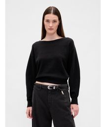 GAP（ギャップ）の「Cashsoft カシミヤタッチ ストレッチ ランタンスリーブ クロップドセーター（ニット/セーター）」
