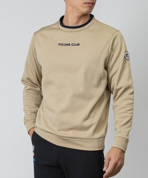 Picone CLUB(ピッコーネクラブ)の「【メンズ】裏起毛ジャージープルオーバー(その他トップス・メンズ・ブラック/カーキ/ベージュ・L/LL)」の1枚目の写真