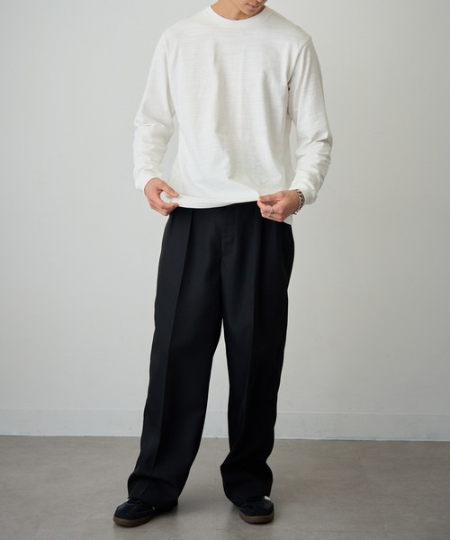 LIFEMAX(ライフマックス)の「【LIFEMAX】スラブ長袖Tシャツ ロンT MS1168(Tシャツ/カットソー・メンズ・ネイビー/ブラック/オフホワイト・S/M/L/XL)」の15枚目の写真