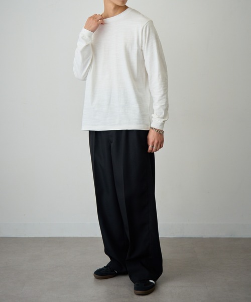 LIFEMAX(ライフマックス)の「【LIFEMAX】スラブ長袖Tシャツ ロンT MS1168(Tシャツ/カットソー・メンズ・ネイビー/ブラック/オフホワイト・S/M/L/XL)」の16枚目の写真