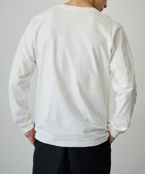 LIFEMAX(ライフマックス)の「【LIFEMAX】スラブ長袖Tシャツ ロンT MS1168(Tシャツ/カットソー・メンズ・ネイビー/ブラック/オフホワイト・S/M/L/XL)」の14枚目の写真