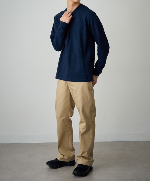 LIFEMAX(ライフマックス)の「【LIFEMAX】スラブ長袖Tシャツ ロンT MS1168(Tシャツ/カットソー・メンズ・ネイビー/ブラック/オフホワイト・S/M/L/XL)」の21枚目の写真