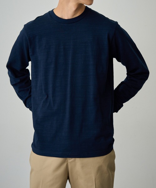 LIFEMAX(ライフマックス)の「【LIFEMAX】スラブ長袖Tシャツ ロンT MS1168(Tシャツ/カットソー・メンズ・ネイビー/ブラック/オフホワイト・S/M/L/XL)」の17枚目の写真