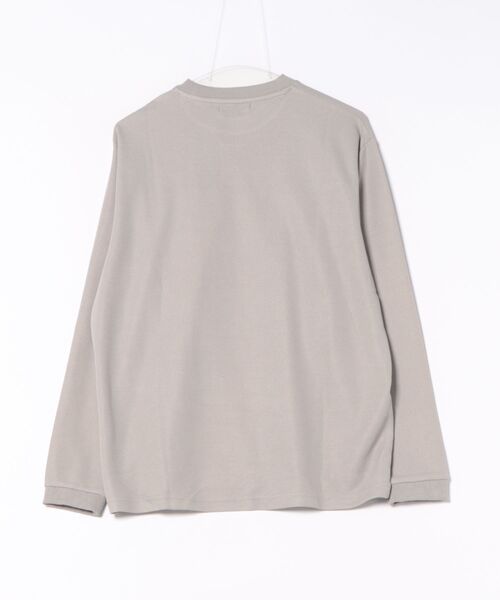 m.f.editorial(エムエフエディトリアル)の「【ストレッチ スエット】m.f.エディトリアル メンズ ワッフル クルー長袖 プルオーバー(スウェット・メンズ・ブラック/ダークウッド/ベージュ/ホワイト・LARGE/X-LARGE/MEDIUM)」の5枚目の写真