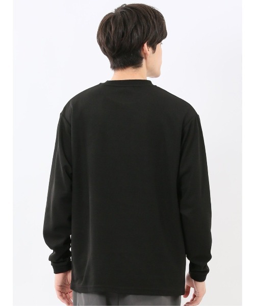 m.f.editorial(エムエフエディトリアル)の「【ストレッチ スエット】m.f.エディトリアル メンズ ワッフル クルー長袖 プルオーバー(スウェット・メンズ・ブラック/ダークウッド/ベージュ/ホワイト・LARGE/X-LARGE/MEDIUM)」の8枚目の写真