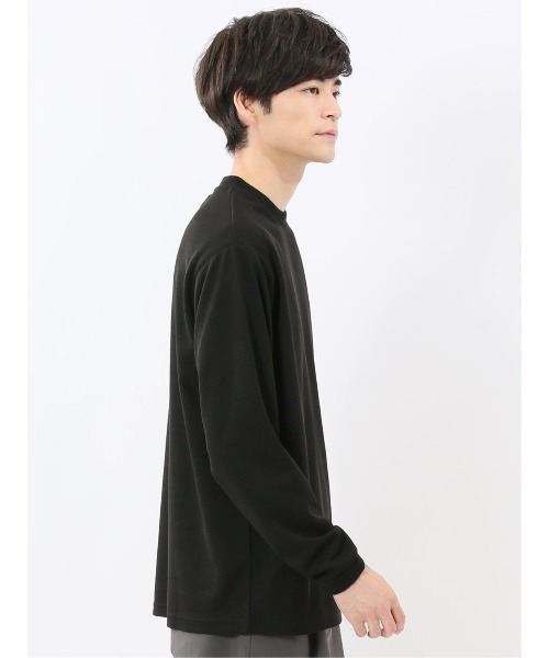 m.f.editorial(エムエフエディトリアル)の「【ストレッチ スエット】m.f.エディトリアル メンズ ワッフル クルー長袖 プルオーバー(スウェット・メンズ・ブラック/ダークウッド/ベージュ/ホワイト・LARGE/X-LARGE/MEDIUM)」の9枚目の写真