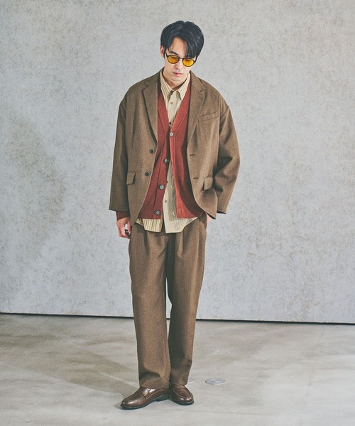 BAYFLOW（ベイフロー）の「[セットアップ可]ドライタッチテーラードジャケット（テーラードジャケット・メンズ・ブラック/ブラウン・MEDIUM/LARGE）」の14枚目の写真