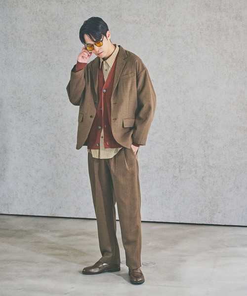 BAYFLOW（ベイフロー）の「[セットアップ可]ドライタッチテーラードジャケット（テーラードジャケット・メンズ・ブラック/ブラウン・MEDIUM/LARGE）」の16枚目の写真