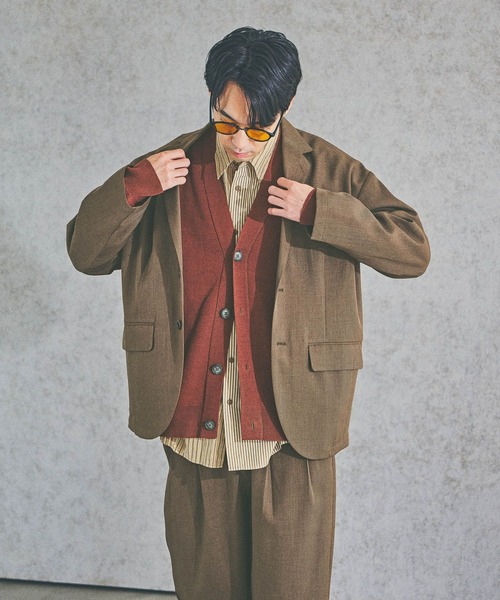 BAYFLOW（ベイフロー）の「[セットアップ可]ドライタッチテーラードジャケット（テーラードジャケット・メンズ・ブラック/ブラウン・MEDIUM/LARGE）」の17枚目の写真