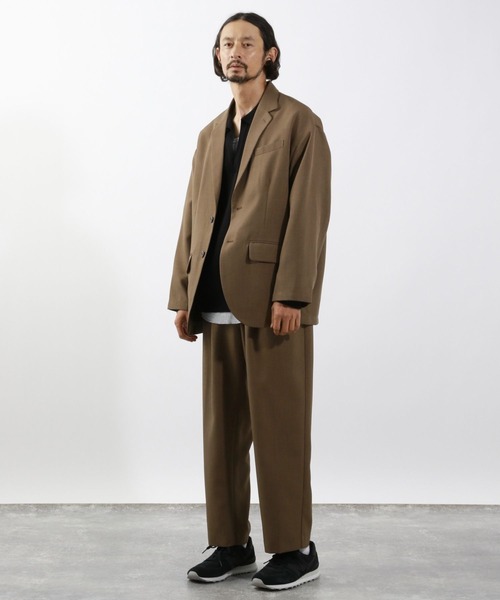 BAYFLOW（ベイフロー）の「[セットアップ可]ドライタッチテーラードジャケット（テーラードジャケット・メンズ・ブラック/ブラウン・MEDIUM/LARGE）」の19枚目の写真