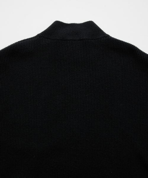 Anchor Smith（アンカー スミス）の「ヴィンテージライク スプレー加工 ダブルジップドライバーズニットジャケット（ニット/セーター・レディース・ブラウン/グレー/ブラック・L/M）」の22枚目の写真