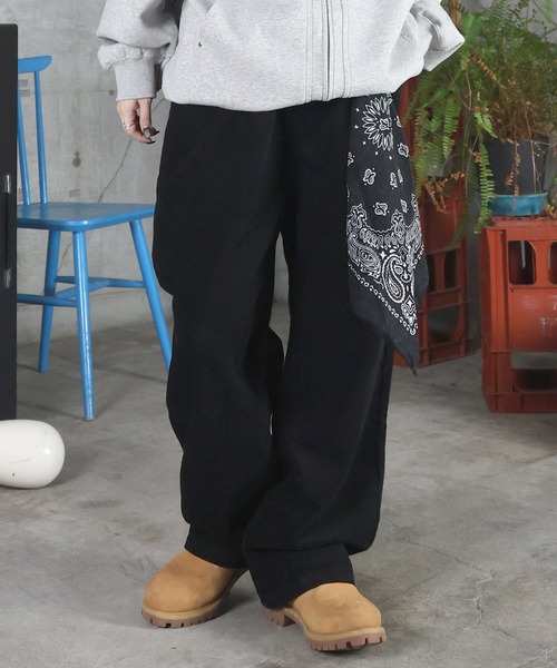 ILL'S(イルズ)の「コーデュロイ ワイドパンツ ユニセックス(その他パンツ・メンズ・ブラウン/ネイビー/ブラック・M/L)」の18枚目の写真
