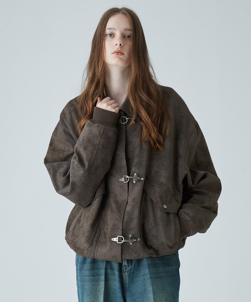 VELNUS（ベルナス）の「【VELNUS】Vintage Make Fireman Hook G-1 Flight Blouson/ヴィンテージメイクファイヤーマンフック合皮G-1フライトブルゾン（ブルゾン・メンズ・ブラック/ブラウン・S/M/L）」の6枚目の写真