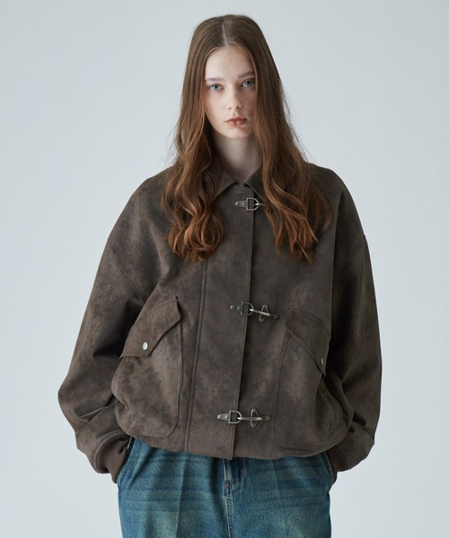 VELNUS（ベルナス）の「【VELNUS】Vintage Make Fireman Hook G-1 Flight Blouson/ヴィンテージメイクファイヤーマンフック合皮G-1フライトブルゾン（ブルゾン・メンズ・ブラック/ブラウン・S/M/L）」の7枚目の写真