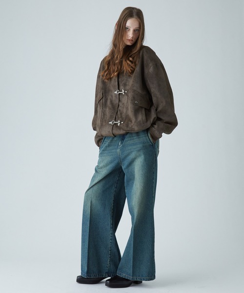 VELNUS（ベルナス）の「【VELNUS】Vintage Make Fireman Hook G-1 Flight Blouson/ヴィンテージメイクファイヤーマンフック合皮G-1フライトブルゾン（ブルゾン・メンズ・ブラック/ブラウン・S/M/L）」の10枚目の写真