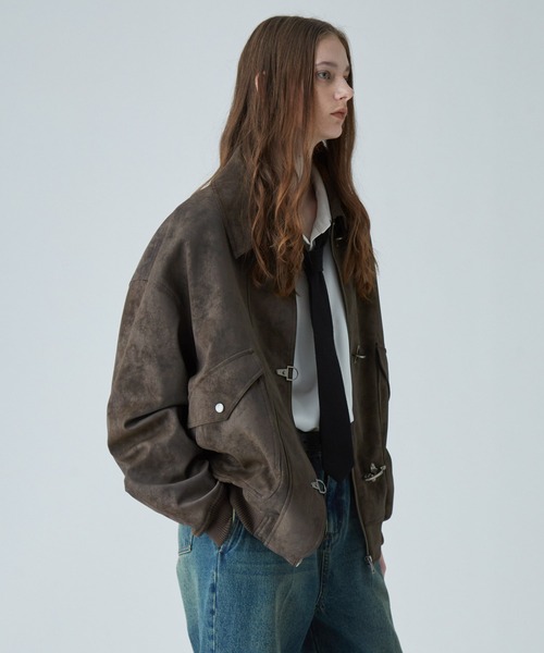 VELNUS（ベルナス）の「【VELNUS】Vintage Make Fireman Hook G-1 Flight Blouson/ヴィンテージメイクファイヤーマンフック合皮G-1フライトブルゾン（ブルゾン・メンズ・ブラック/ブラウン・S/M/L）」の16枚目の写真