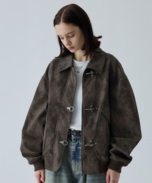 VELNUS（ベルナス）の「【VELNUS】Vintage Make Fireman Hook G-1 Flight Blouson/ヴィンテージメイクファイヤーマンフック合皮G-1フライトブルゾン（ブルゾン）」