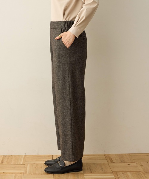 DECOY SINCE 1981（デコイシンスイチキュウハチイチ）の「裏起毛ストレッチワイドパンツ 股下63cm丈【ウエストゴム・大きいサイズあり】（その他パンツ・レディース・チャコールグレー/ブラック/モカ/ネイビー/ブラウン・61/64/67/70/76/80）」の17枚目の写真