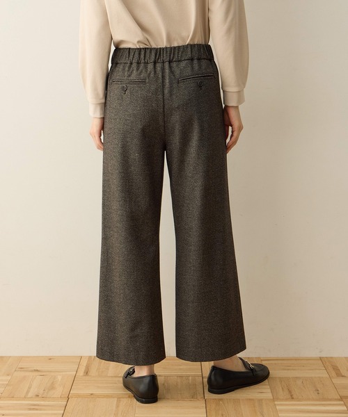 DECOY SINCE 1981（デコイシンスイチキュウハチイチ）の「裏起毛ストレッチワイドパンツ 股下63cm丈【ウエストゴム・大きいサイズあり】（その他パンツ・レディース・チャコールグレー/ブラック/モカ/ネイビー/ブラウン・61/64/67/70/76/80）」の18枚目の写真