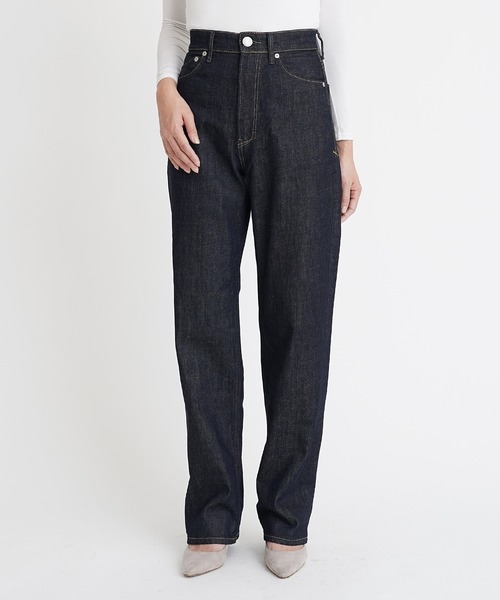 YANUK ヤヌーク ボーイズストレート LEA デニムパンツ ワンウォッシュ YANUK（ヤヌーク）の「[YANUK/ヤヌーク] LEA ハイウエスト