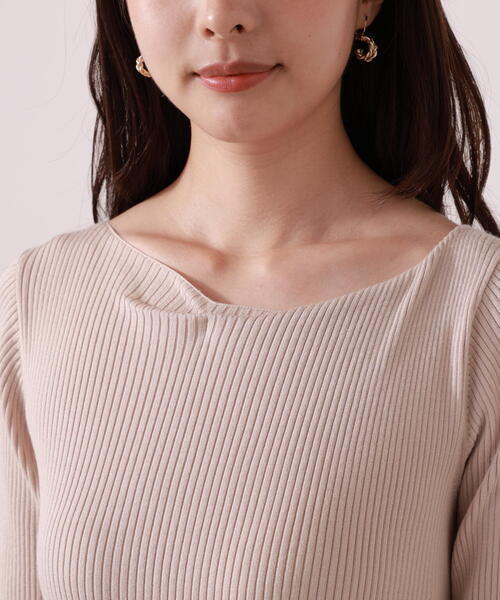 PROPORTION BODY DRESSING（プロポーションボディドレッシング）の「チェック柄ジャガードニットワンピース / 1215240009（ワンピース・レディース・ダークグレー/ブルー/ブラウン系その他・MEDIUM/P/S/SMALL）」の5枚目の写真