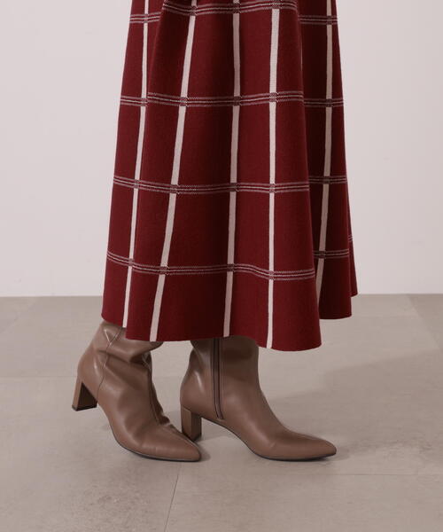 PROPORTION BODY DRESSING（プロポーションボディドレッシング）の「チェック柄ジャガードニットワンピース / 1215240009（ワンピース・レディース・ダークグレー/ブルー/ブラウン系その他・MEDIUM/P/S/SMALL）」の7枚目の写真