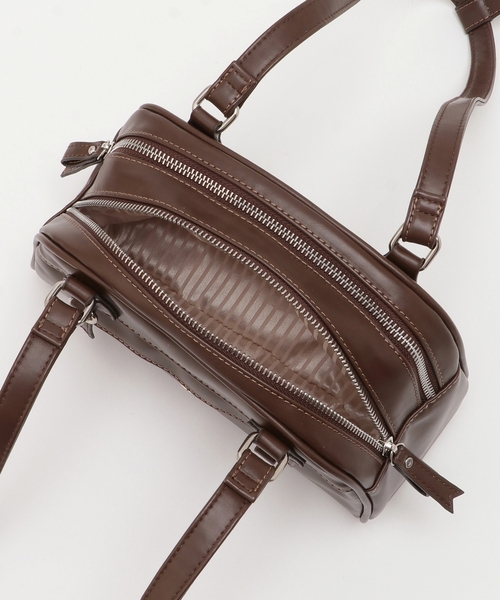 mezzo piano Junior(メゾピアノジュニア)の「リボンポーチつきボストンバッグ(バックパック/リュック・キッズ・ブラウン/ライトベージュ・F)」の8枚目の写真