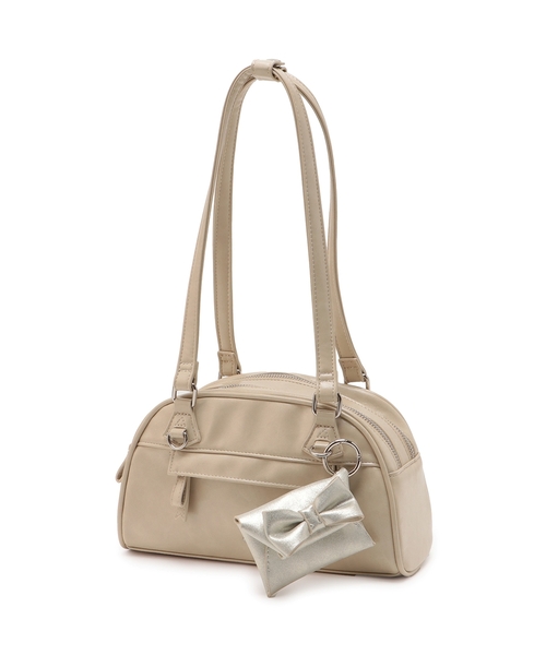 mezzo piano Junior(メゾピアノジュニア)の「リボンポーチつきボストンバッグ(バックパック/リュック・キッズ・ブラウン/ライトベージュ・F)」の16枚目の写真