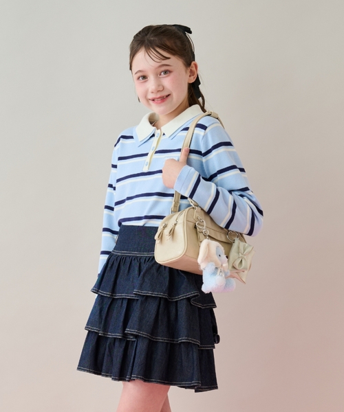 mezzo piano Junior(メゾピアノジュニア)の「リボンポーチつきボストンバッグ(バックパック/リュック・キッズ・ブラウン/ライトベージュ・F)」の20枚目の写真