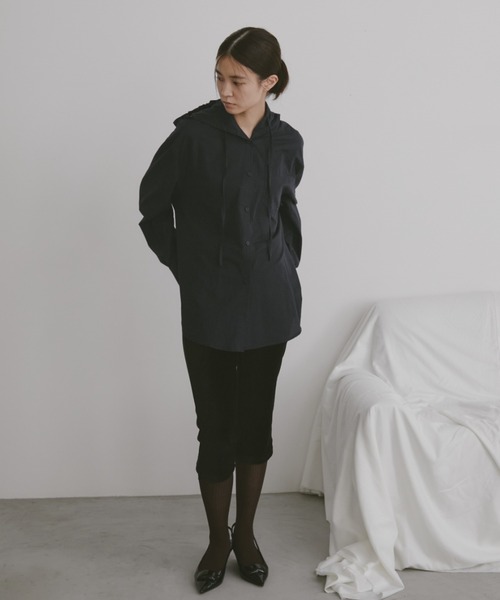 duei（デュイ）の「オーバーサイズチェックフーディーシャツ（シャツ/ブラウス・レディース・ブラウン/ネイビー・FREE）」の18枚目の写真