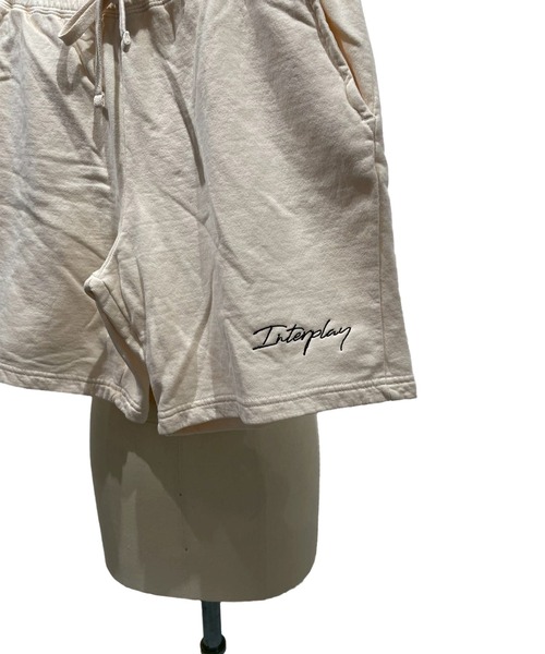 INTERPLAY（インタープレイ）の「【INTERPLAY】Script EMB. LOGO Garment Dyed 6.4 oz Sweat Shorts（その他パンツ・レディース・アイボリー/ブラック/ブルー・MEDIUM）」の6枚目の写真