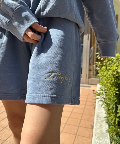 INTERPLAY（インタープレイ）の「【INTERPLAY】Script EMB. LOGO Garment Dyed 6.4 oz Sweat Shorts（その他パンツ・レディース・アイボリー/ブラック/ブルー・MEDIUM）」の11枚目の写真