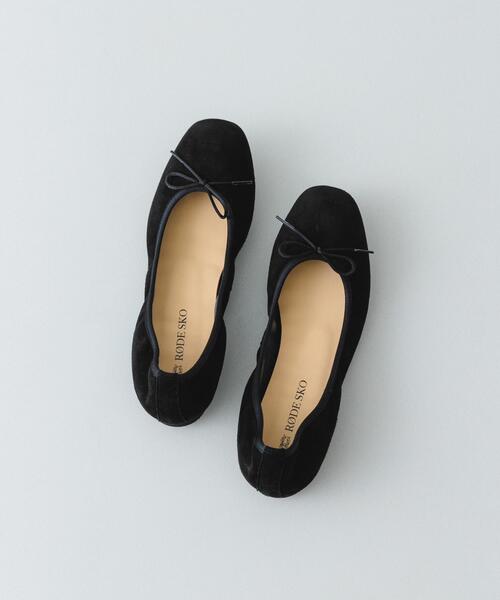 URBAN RESEARCH（アーバンリサーチ）の「『リアルレザー』シープスキンバレエシューズ（バレエシューズ・レディース・ブラック/レッド/キャメル・38/36/37）」の2枚目の写真