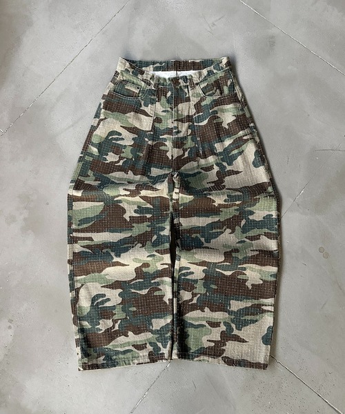 kutir（クティール）の「ASSORTED RIPSTOP DESIGN BAGGY DUCK PANT／アソートリップストップデザインバギーダックパンツ（その他パンツ・メンズ・ブラック/カーキ・SMALL/MEDIUM/LARGE）」の15枚目の写真