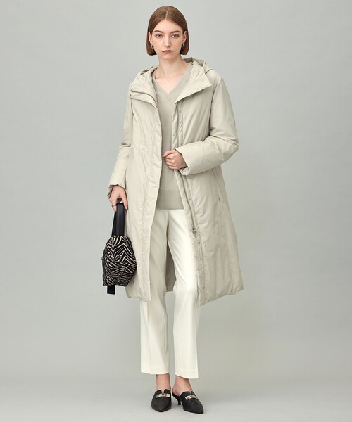 ICB(アイシービー)の「ADSダウン フーデットロングコート(ダウンジャケット/コート・レディース・グレー系/ネイビー系・44/42)」の6枚目の写真
