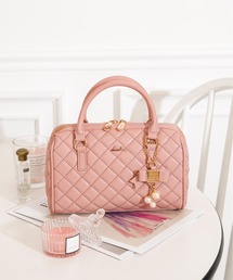 dazzlin | 【dazzlin / ダズリン】 リボンチャーム付き キルティングボストンバッグ(ボストンバッグ)