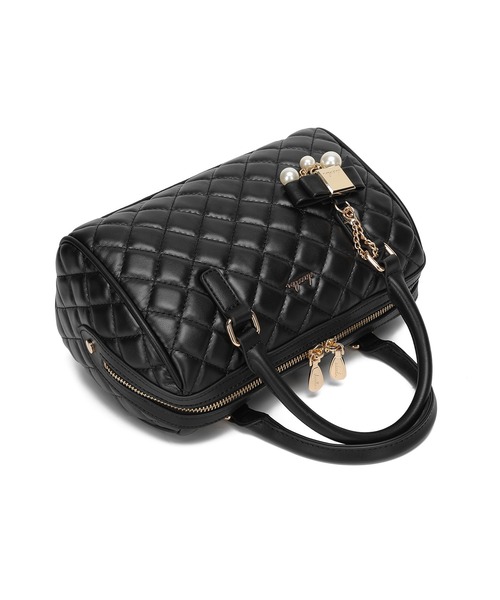 dazzlin（ダズリン）の「【dazzlin / ダズリン】 リボンチャーム付き キルティングボストンバッグ（ボストンバッグ・レディース・アイボリー/ブラック/ミント/ピンク・FREE）」の22枚目の写真