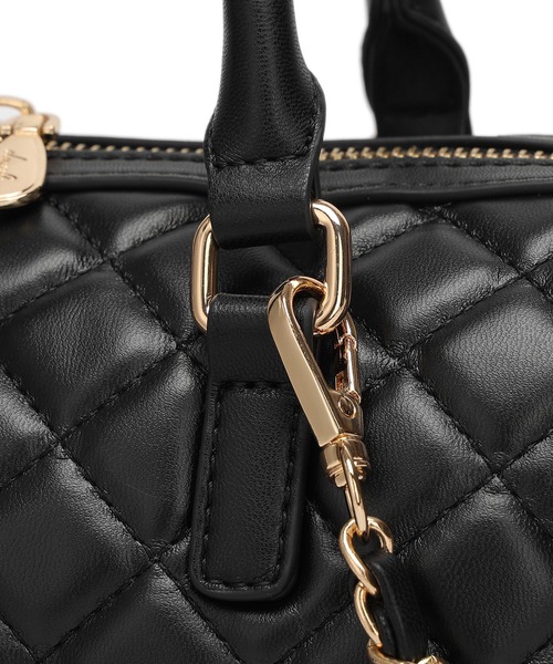 dazzlin（ダズリン）の「【dazzlin / ダズリン】 リボンチャーム付き キルティングボストンバッグ（ボストンバッグ・レディース・アイボリー/ブラック/ミント/ピンク・FREE）」の15枚目の写真