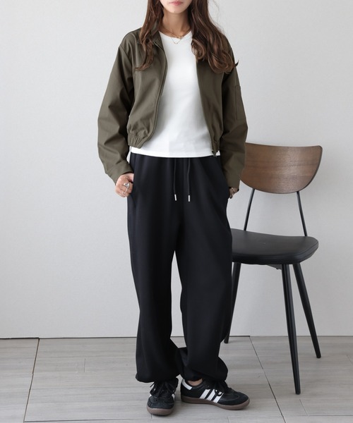 AMELY(エミリー)の「クロップドワークデザインジャケット(その他アウター・レディース・ブラック/カーキ/アイボリー/ベージュ・フリー)」の22枚目の写真