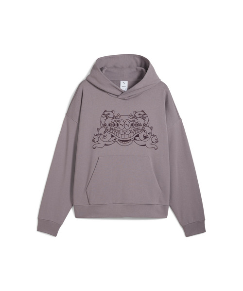 PUMA（プーマ）の「PUMA プーマ ユニセックス PUMA x RIPNDIP ボクシー グラフィック フーディ（パーカー・メンズ・ブロンズ/プラム/ブラック・X-SMALL/SMALL/MEDIUM/LARGE/X-LARGE）」の15枚目の写真