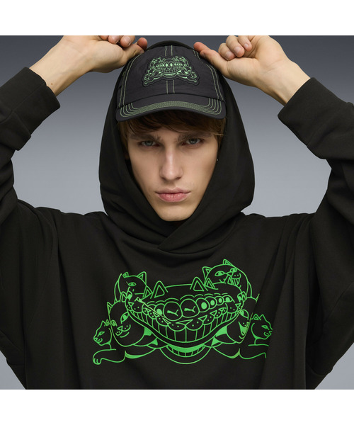 PUMA（プーマ）の「PUMA プーマ ユニセックス PUMA x RIPNDIP ボクシー グラフィック フーディ（パーカー・メンズ・ブロンズ/プラム/ブラック・X-SMALL/SMALL/MEDIUM/LARGE/X-LARGE）」の18枚目の写真