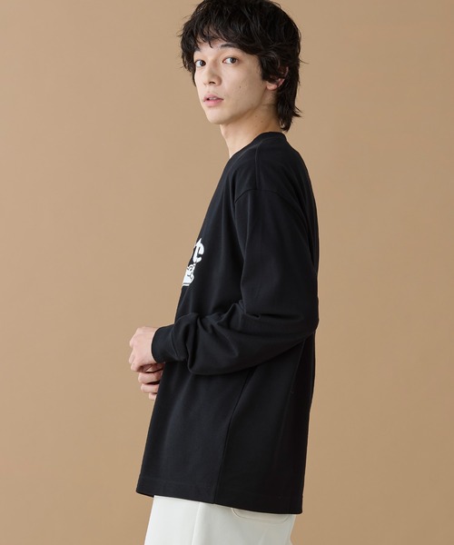 オンライン限定】LACOSTE 鹿の子オーバーサイズプリント ロング