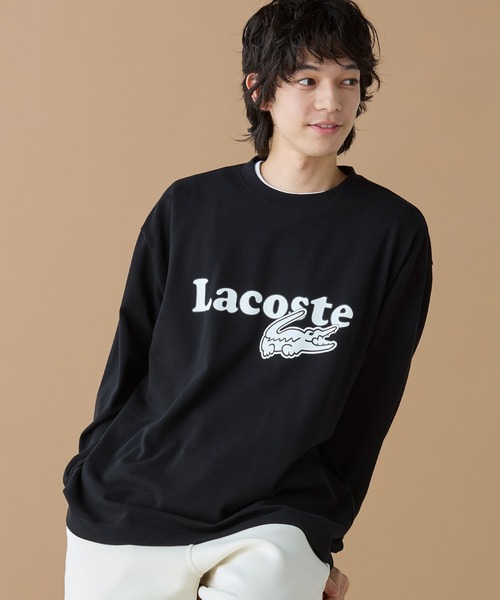 オンライン限定】LACOSTE 鹿の子オーバーサイズプリント ロング